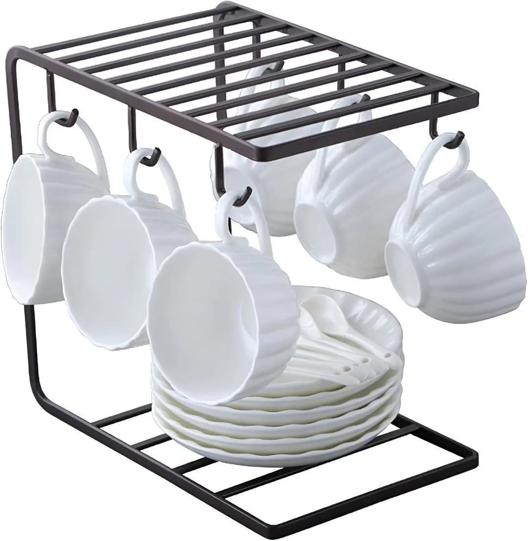 Stylish Metal Mug Stand - 1 Pc for Organizing Your Mugs